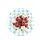 Red Black Ladybugs White Daisies Yellow Centers Green Vines - Wildlife Lover Gift Spare Tire Cover - 4