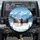 Galloping Wild Horses Snow Mountain Scene - Winter Wildlife Decor Spare Tire Cover - 1