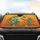Calavera Skeletal Couple Marigold Flowers - Dia de los Muertos Gift for Folk Art Lover Car Sunshade - 4