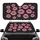 Bubblegum Pink Kiss Marks Black Leopard Spots - Home Decor Gift Car Sunshade - 1
