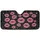 Bubblegum Pink Kiss Marks Black Leopard Spots - Home Decor Gift Car Sunshade - 3