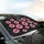 Bubblegum Pink Kiss Marks Black Leopard Spots - Home Decor Gift Car Sunshade - 6