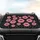 Bubblegum Pink Kiss Marks Black Leopard Spots - Home Decor Gift Car Sunshade - 4
