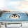 Large-Eyed Penguin Face Ice Crystal Snowflakes Winter Decor Gift for Winter Lover Car Sunshade - 5
