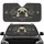Wide-Eyed Fawn Black Pug Peeking Dark Ledge Star Outlines - Pug Lover Home Decor Gift Car Sunshade - 1