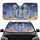 Five Grey Aliens Desert Dunes Cosmic Nebula Starry Sky - Sci-Fi Adventure Lover Gift Car Sunshade - 1