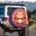 Flamingos Heart Tropical Island Sunset - Wildlife Lover Home Decor Gift Spare Tire Cover - 4
