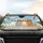 Four Cats Black Sunglasses Tropical Foliage - Travel Essentials Gift for Cat Lover Car Sunshade - 4