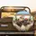 Humorous Dogs Driving Luxury Car Road Trip - Adventure Lover Gift Spare Tire Cover - 2