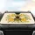 Striped Bumblebee Yellow Chrysanthemum Flowers - Wildlife Lover Gift Car Sunshade - 4