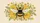 Striped Bumblebee Yellow Chrysanthemum Flowers - Wildlife Lover Gift Car Sunshade - 7