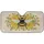 Striped Bumblebee Yellow Chrysanthemum Flowers - Wildlife Lover Gift Car Sunshade - 3