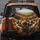 Cows Driving Car Steering Wheel Autumn Landscape - Farmhouse Decor Cow Lover Gift Spare Tire Cover - 5