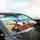 Border Collie French Bulldog Driving Dogs Vintage Car - Dog Lover Gift Car Sunshade - 6