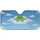 Cheerful Green Frog Fluffy Clouds Sky Whimsical Stars - Frog Lover Wildlife Gift Car Sunshade - 3