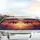 Tropical Sunset Palm Trees Ocean Horizon - Travel Essentials Nature Lover Gift Car Sunshade - 5