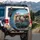 Screaming Zombies Desert Highway Vehicle - Road Trip Decor Horror Fan Gift Spare Tire Cover - 3