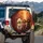 Happy Fluffy Poodles Autumn Forest Scenic Path - Dog Lover Home Decor Gift Spare Tire Cover - 3