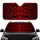 Organic Interlocking Black Red Tribal Swirls - Everyday Vehicle Interior Lifestyle Accent Car Sunshade - 1