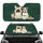 Endearing Fawn French Bulldog Jack Russell Dogs Bubble Tea Cafe - Cafe Dog Lover Gift Car Sunshade - 1