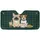 Endearing Fawn French Bulldog Jack Russell Dogs Bubble Tea Cafe - Cafe Dog Lover Gift Car Sunshade - 3