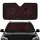 Distressed Crimson Black Floral Vines Blossoms Leaves - Home Decor Lifestyle Gift Car Sunshade - 1
