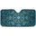 Teal Blue Mandala Flower Filigree Leaves - Boho Lifestyle Gift Car Sunshade - 3