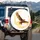 Golden Eagle Flight Energy Bursts Light Trails - Wildlife Lover Gift Outdoor Adventure Accessory Spare Tire Cover - 3