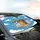 Happy Cats Vintage Sunglass Musical Notes Starbursts - Everyday Cat Lover Gift Car Sunshade - 6