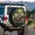 Two Sloths Driving Passenger Lush Tropical Foliage - Adventure Lover Gift Spare Tire Cover - 3