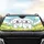 Happy Fluffy White Dogs Smiling Paw Prints Hearts Starbursts Joyful Pet Lover Gift Car Sunshade - 4