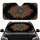 Black Teal Red Orange Yellow Dot Painting Mandala Concentric Circles - Home Decor Gift Car Sunshade - 1
