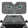Piercing Emerald Green Feline Eyes Wild Black White Leopard Fur - Gift for Wildlife Lovers Car Sunshade - 1