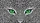 Piercing Emerald Green Feline Eyes Wild Black White Leopard Fur - Gift for Wildlife Lovers Car Sunshade - 7