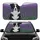 Majestic Black White Border Collie Dog with Purple Lavender - Dog Lover Farmhouse Gift Car Sunshade - 1