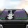 Majestic Black White Border Collie Dog with Purple Lavender - Dog Lover Farmhouse Gift Car Sunshade - 4