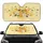 Abundant Golden Honey Bees Hexagonal Honeycomb Honey Pot - Home Decor Gift for Bee Lover Car Sunshade - 1