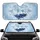 Crystalline White Tiger Golden Eye Ice Formations - Wildlife Lover Gift Car Sunshade - 1