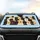 Labrador Dogs Paw Prints & Bones - Dog Lover Lifestyle Gift for Canine Companions Car Sunshade - 4
