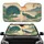 Two Peacocks Lotus Sky Landscape - Wildlife Lover Home Decor Gift Car Sunshade - 1
