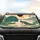 Two Peacocks Lotus Sky Landscape - Wildlife Lover Home Decor Gift Car Sunshade - 4