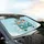 Six Cats Vintage Van Road Trip - Travel Essentials Gift for Cat Lover Car Sunshade - 6