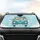 Six Cats Vintage Van Road Trip - Travel Essentials Gift for Cat Lover Car Sunshade - 4
