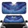 Three Leaping Dolphins Ocean Waves Full Moon Cosmic Night Sky Clouds - Ocean Lover Gift Car Sunshade - 1