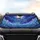 Three Leaping Dolphins Ocean Waves Full Moon Cosmic Night Sky Clouds - Ocean Lover Gift Car Sunshade - 4