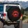 Luscious Crimson Red Lips Swirling Energy Lines Tendrils - Lifestyle Decor Gift Spare Tire Cover - 3