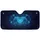 Blue Dolphins Glowing Heart Twinkling Stars Aquatic Floral - Ocean Lover Gift Car Sunshade - 3
