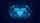 Blue Dolphins Glowing Heart Twinkling Stars Aquatic Floral - Ocean Lover Gift Car Sunshade - 7