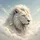 Majestic White Lion Golden Mane Sky - Wildlife Lover Home Decor Gift Spare Tire Cover - 6
