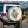 Majestic White Lion Golden Mane Sky - Wildlife Lover Home Decor Gift Spare Tire Cover - 3